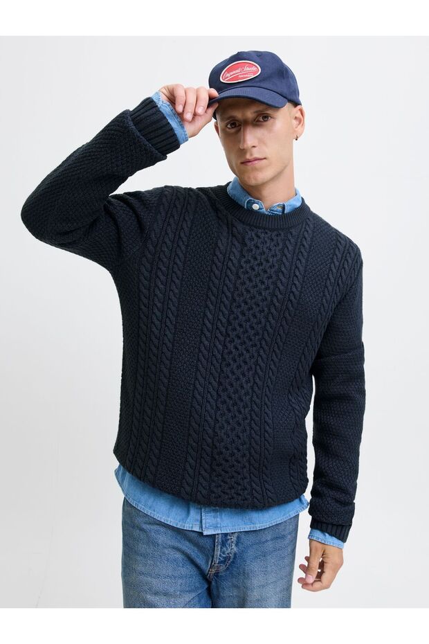 Strickpullover Einfarbig Strickpullover - 7