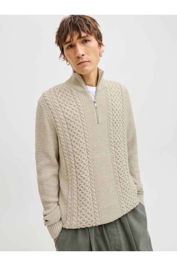 Strickpullover Einfarbig Strickpullover - 7