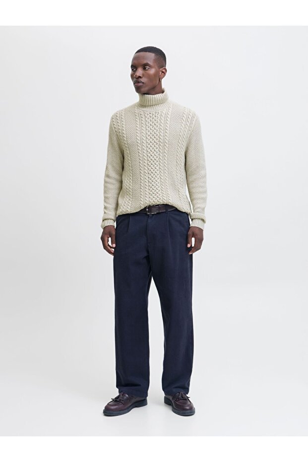 Rollkragenpullover Einfarbig Rollkragenpullover - 4