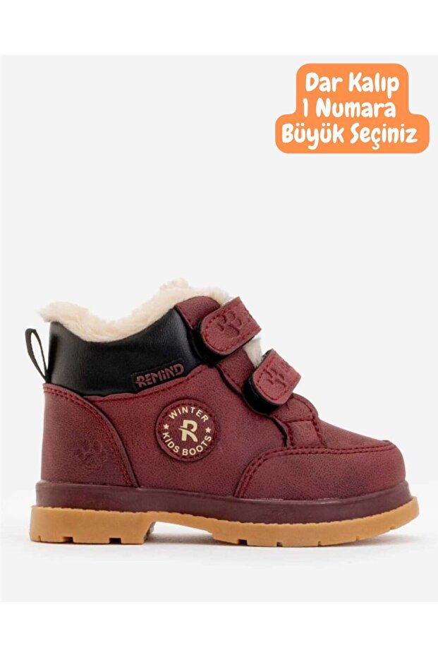 Wool and Fur Inside, Anatomical Velcro Fastening, Baby and Children's Winter Boots, Shoe Size Chart Is as Shown in the Latest Image.
