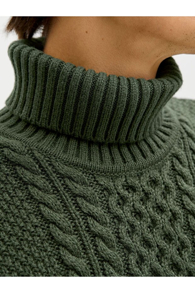 Rollkragenpullover Einfarbig Rollkragenpullover - 5
