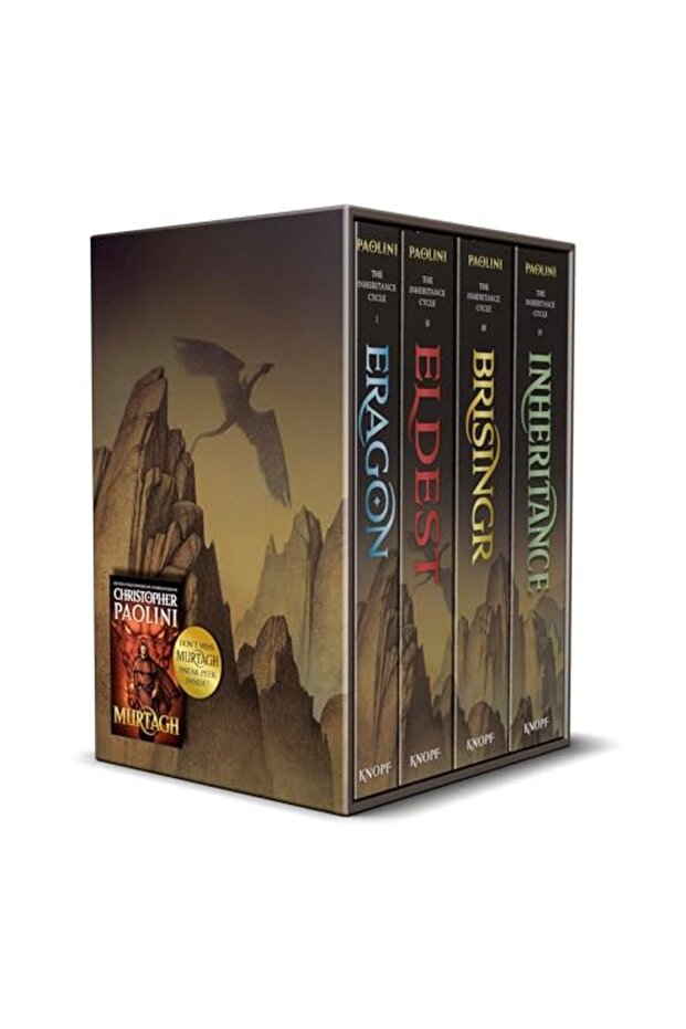 Inheritance Cycle 4Book Trade Paperback Boxed Set Eragon Eldest Brisingr & Inheritance