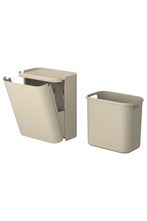 سلة مهملات، بيج، 3 لتر - 2