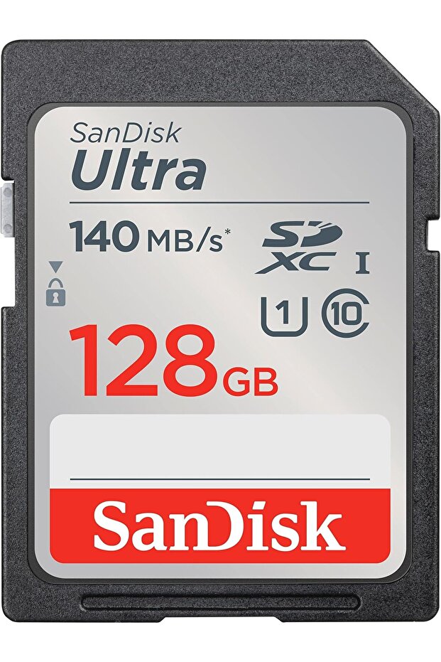 Ultra SDXC UHS-I SD Memory Card 128GB 140MB/s Class 10 U1 (SDSDUNB-128G-GN6IN) - 1