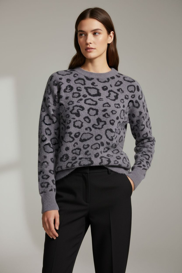 سترة ناعمة بنمط الفهد - 7