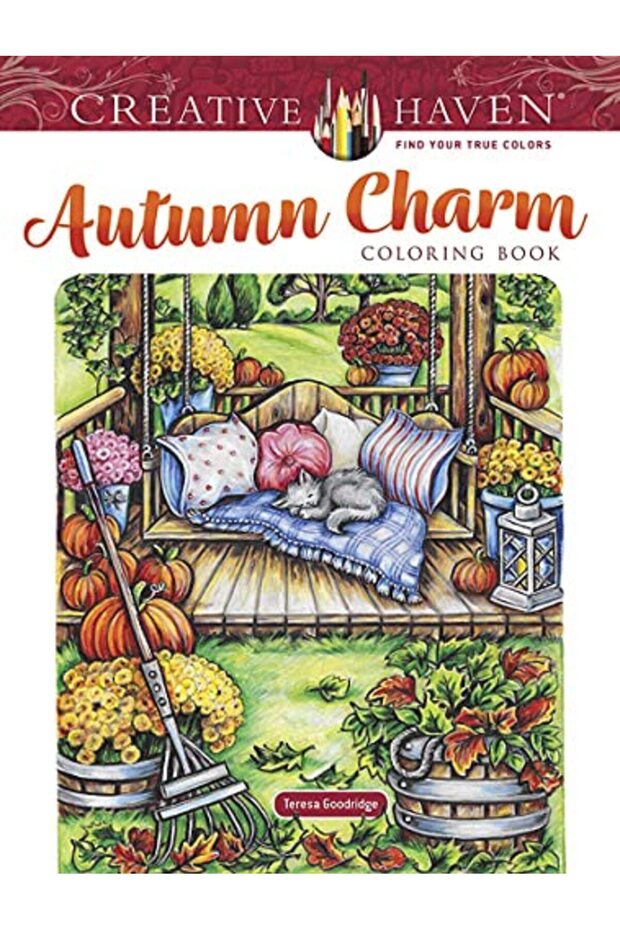 Creative Haven Autumn Charm Coloring Book