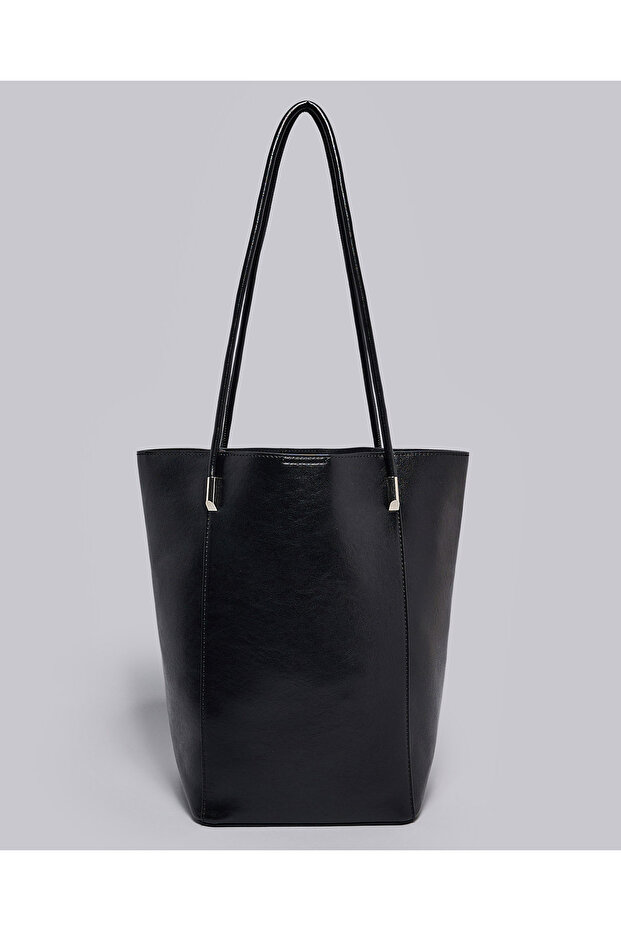 حقيبة كتف مزخرفة مع جيب برباط - 2