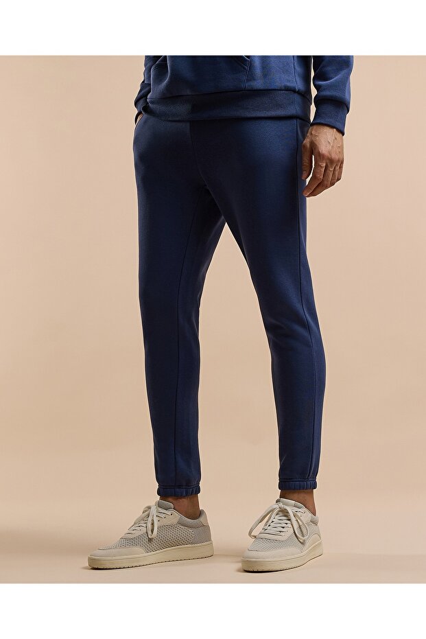 Solid Joggers with Drawstring Waist - 3