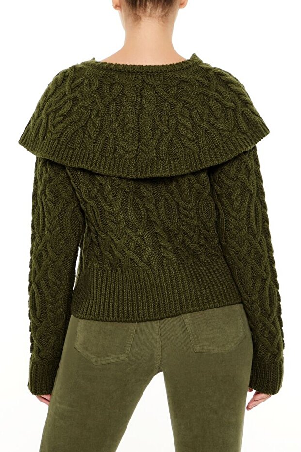 Saç Örgü Hırka - 3