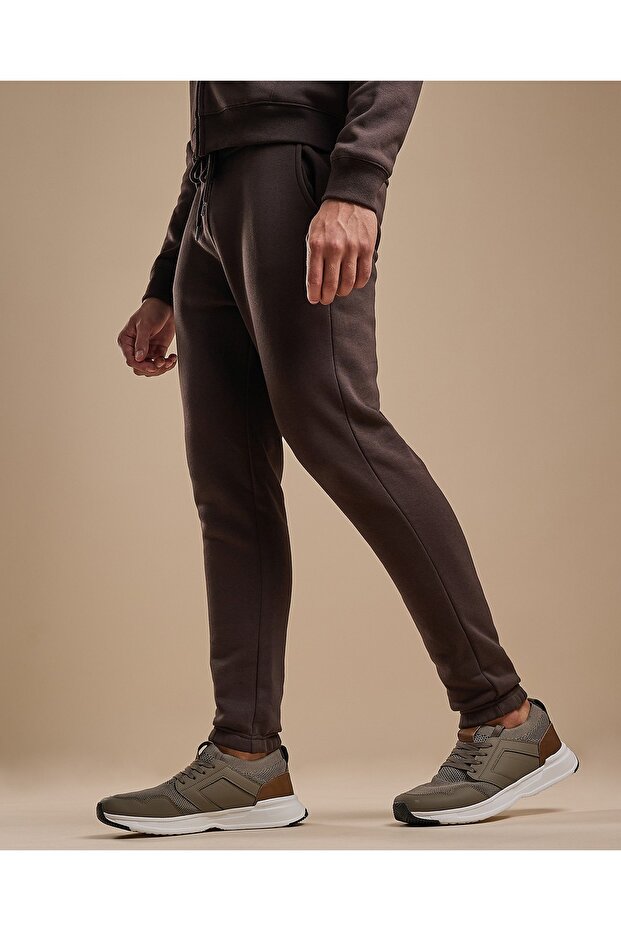 Solid Joggers with Drawstring Waist - 3