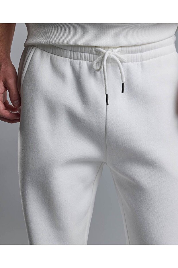 بنطال رياضي سادة مع خصر برباط - 5