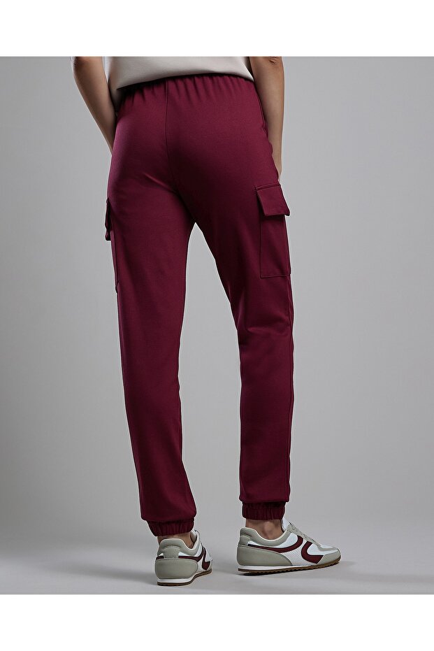 بنطال رياضي سادة مع خصر برباط - 4