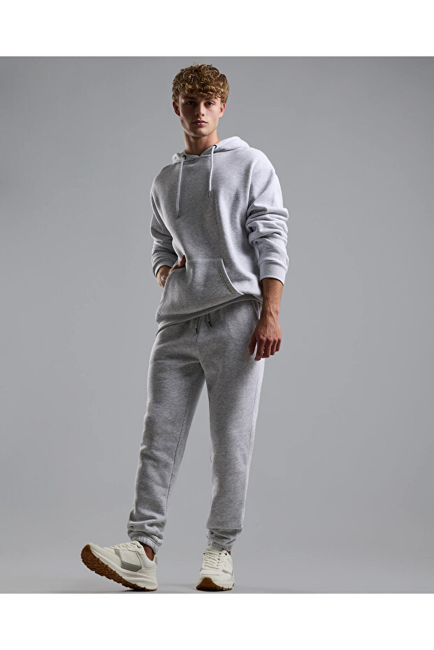 Solid Joggers with Drawstring Waist - 1
