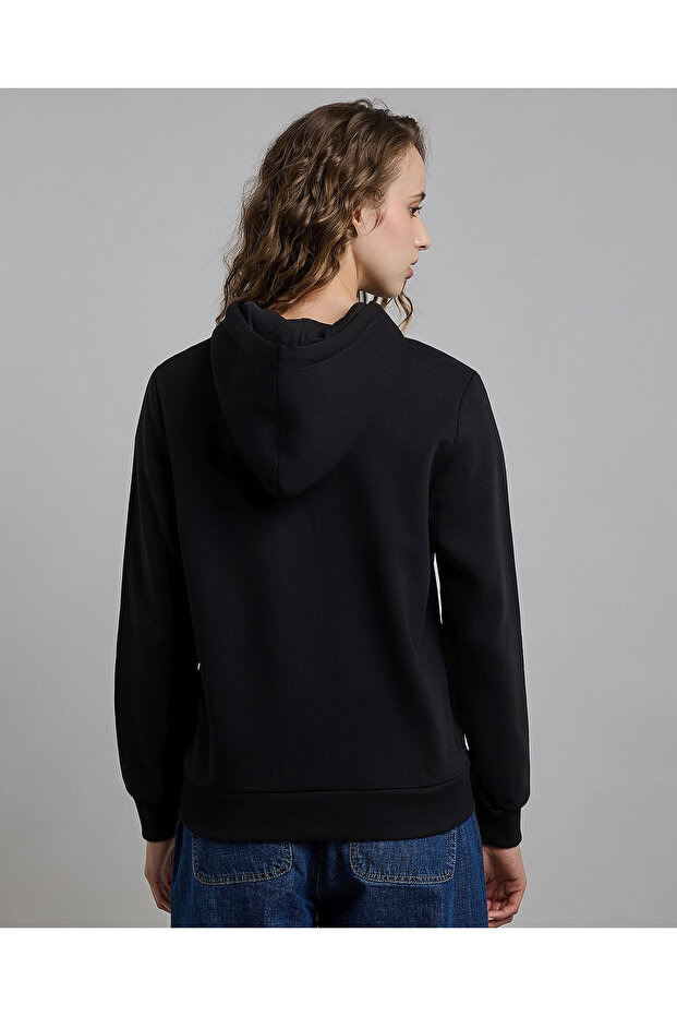 سترة سادة بغطاء رأس وسحاب للإغلاق - 4