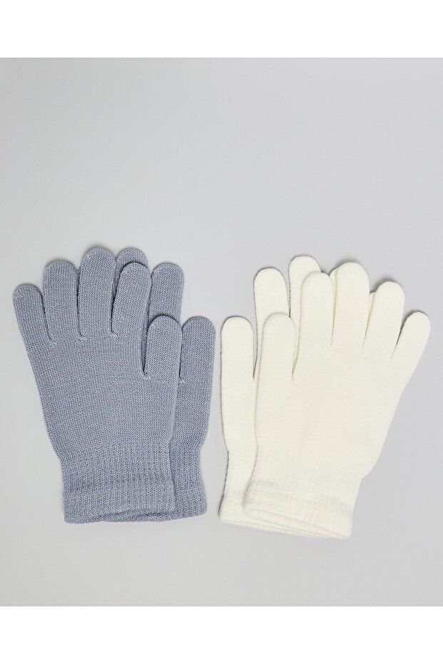 Ivory Women's 2 Pack Solid Gloves