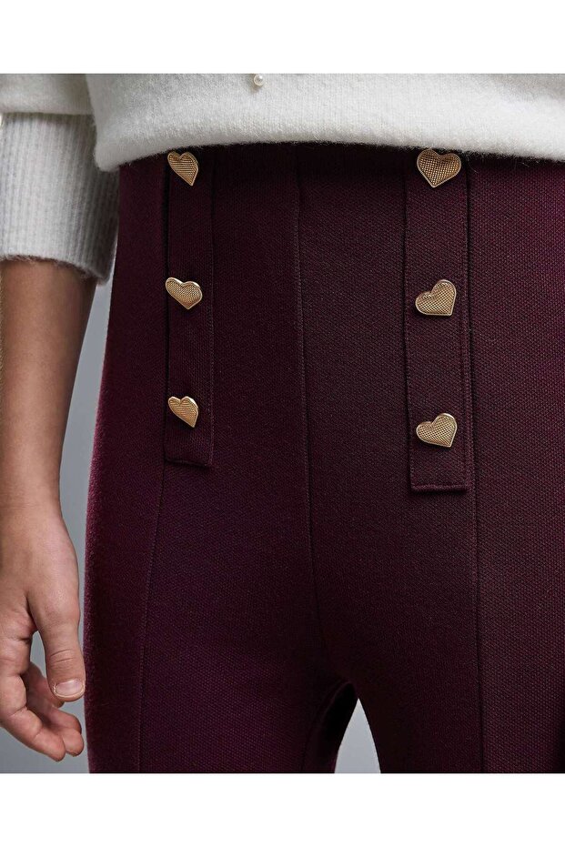 بنطال واسع سادة بخصر مطاطي - 5