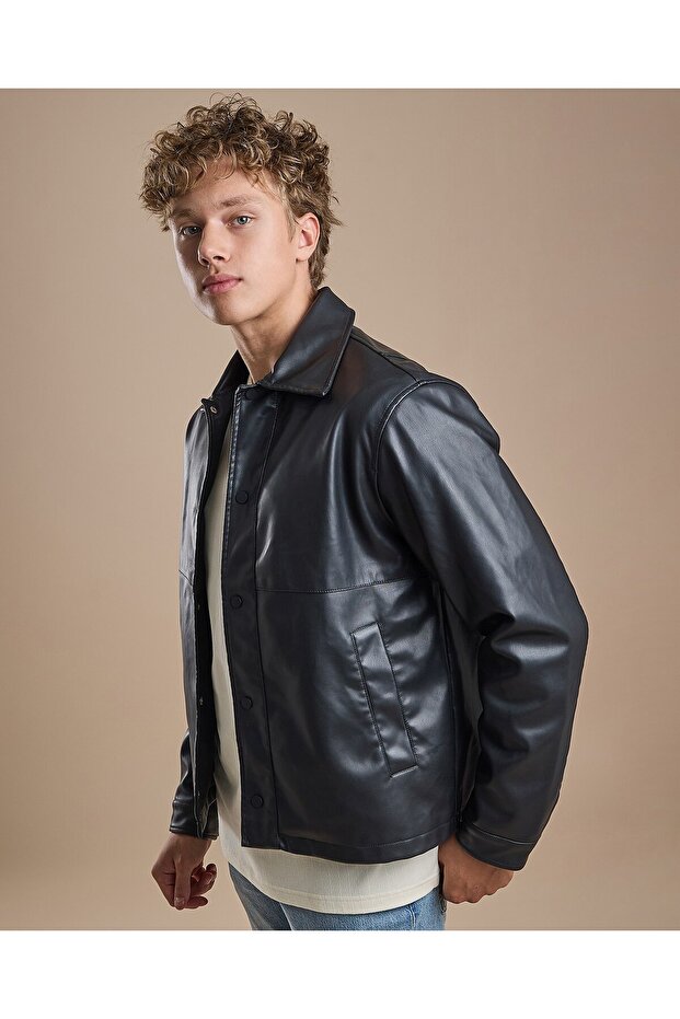 سترة صلبة مع سحاب للإغلاق - 3