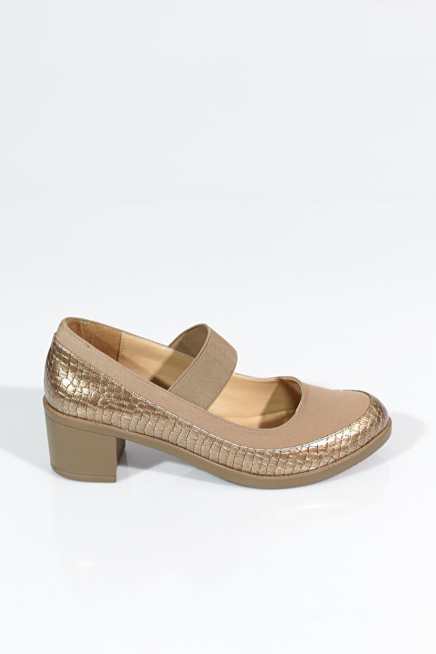 23061 Women's Single-Stripe Heeled Shoes