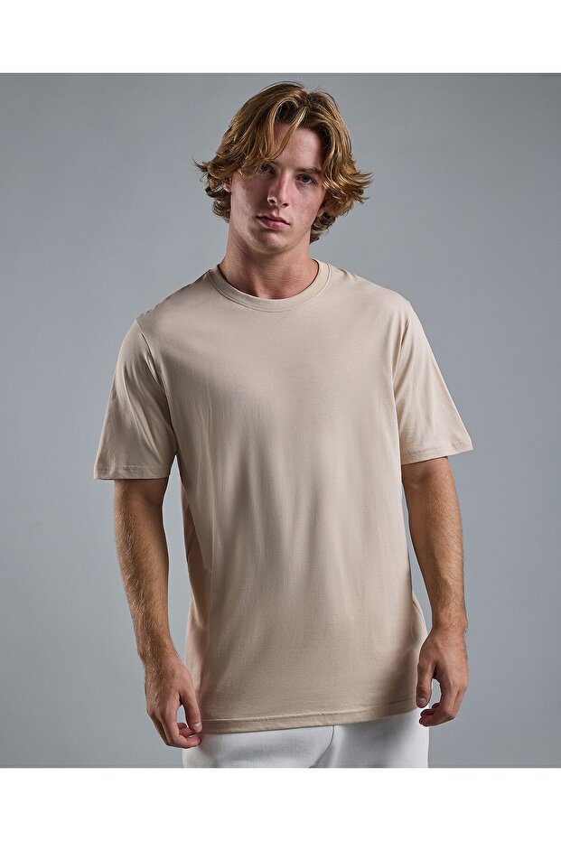 Solid T-Shirt with Crew Neck and Short Sleeves
