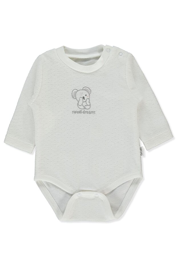 Velvet Long Sleeve Body Ay (My Little One) Ecru
