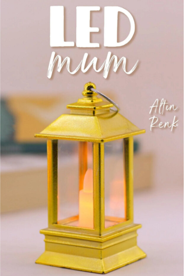 Led Mum Mini Dörtgen Tip Pil Dahil Dumansız Alev Ledli Yapay Dekoratif Mum Dekor Işığı - 2