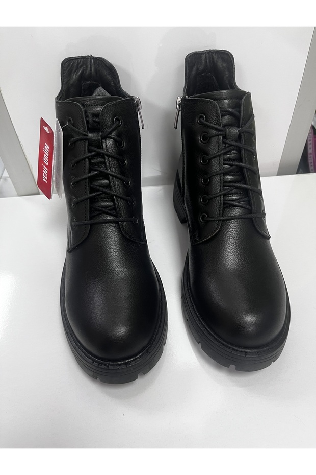 HAKİKİ DERİ BOT ORTOPEDİK TABAN SICAK ASTAR - 4