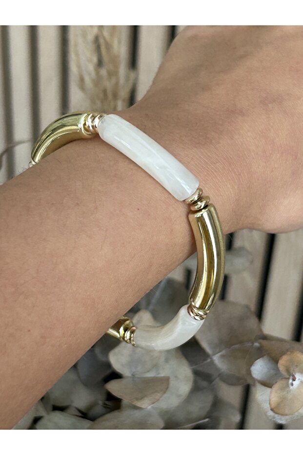 سوار مطاطي أبيض - 2