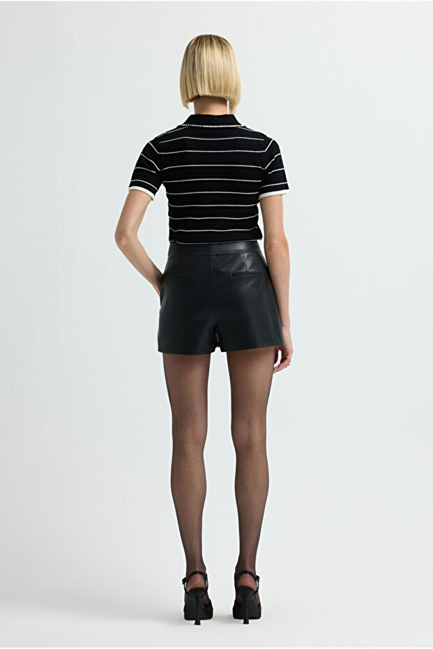 Yüksek Bel Şort - 6