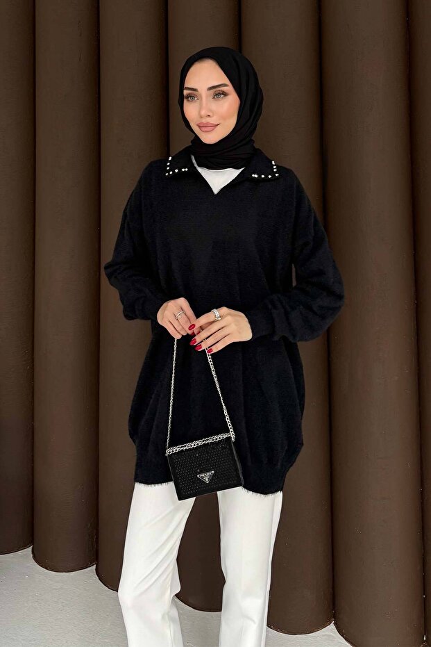 Taşlı Triko Tunik 70-2467 - 3