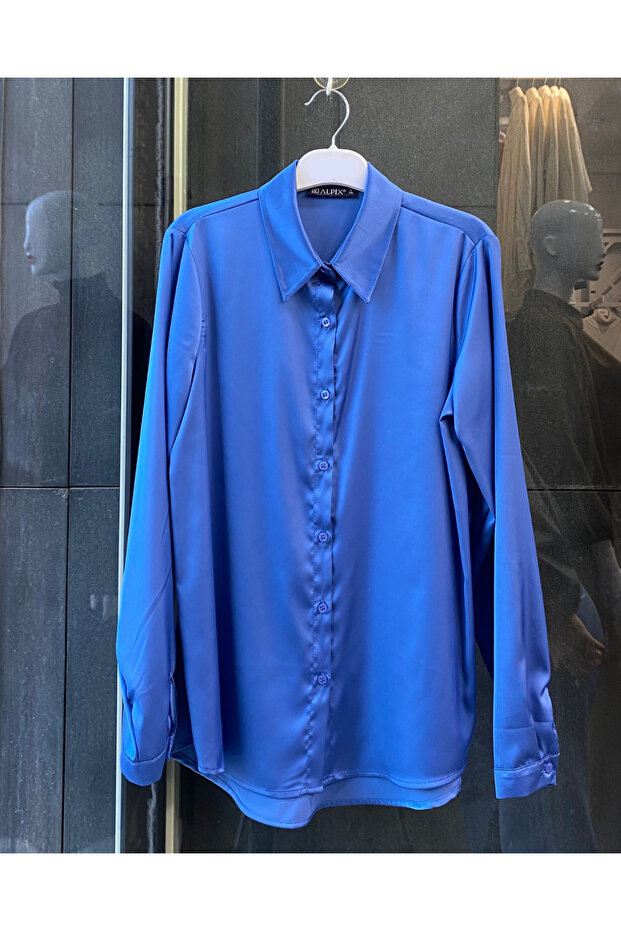 قميص من الساتان ذو سطح ناعم - 4