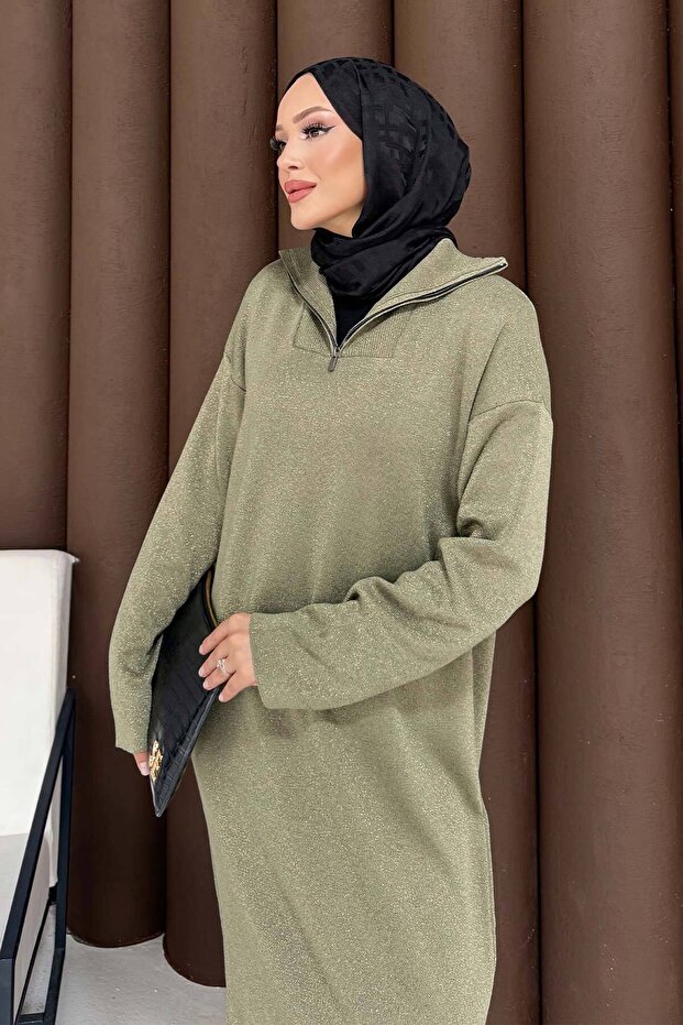 Simli Triko Elbise 32-7510 - 7