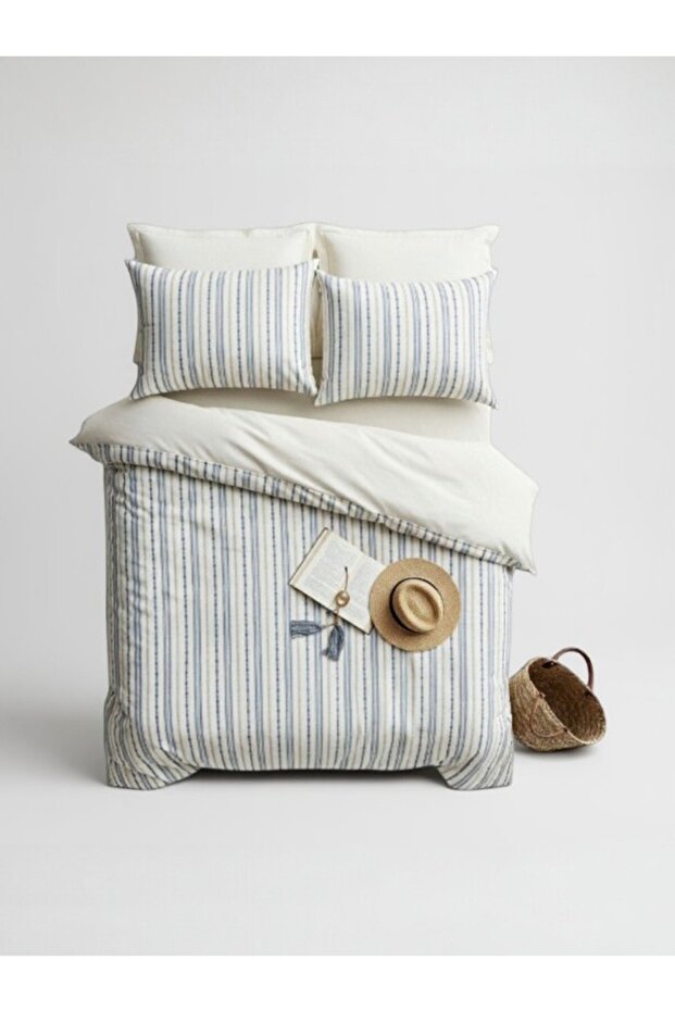 Doly Natural Duvet Cover Set – 100% Cotton, Breathable and Soft Texture