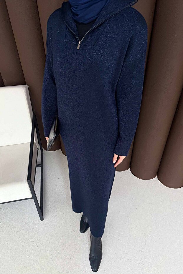 Simli Triko Elbise 32-7510 - 8