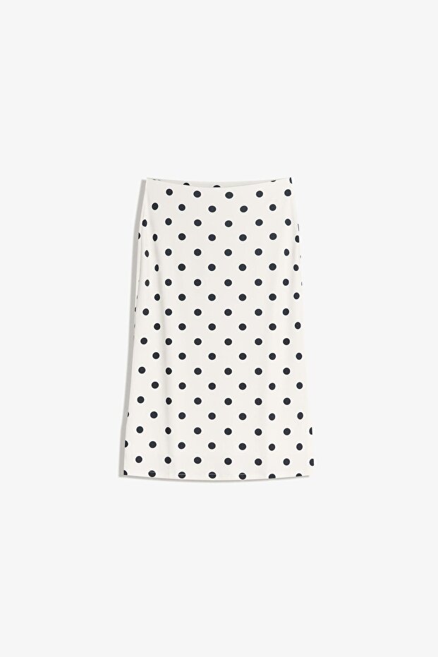 Baskılı midi etek - 2