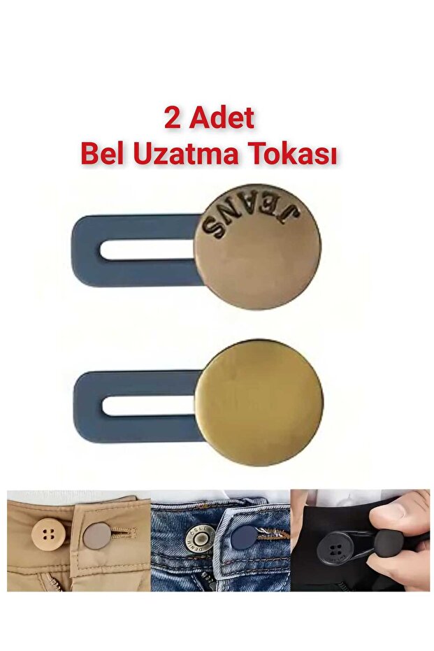2 Pieces of Trouser Belt Waist Extension Buckle | Comfortable and Practical Waist Expander
