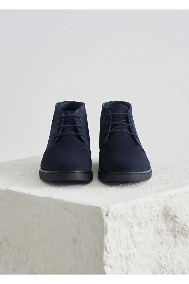 Coe Lacivert Renk Süet Bot - 4