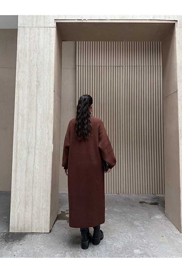 Yumuşak Dokulu Triko Uzun Hırka - 7