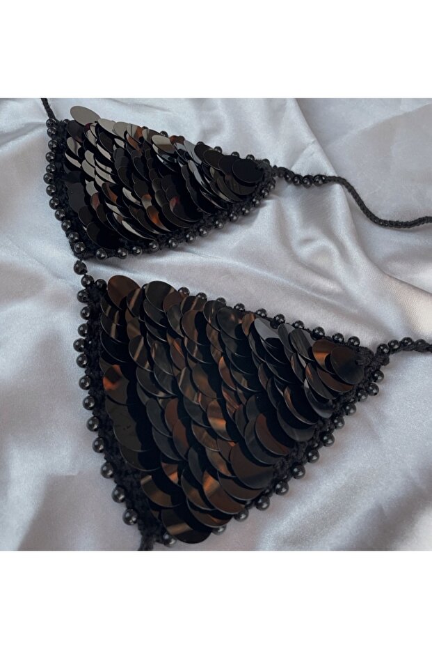 Siyah Payet Bikini - 3