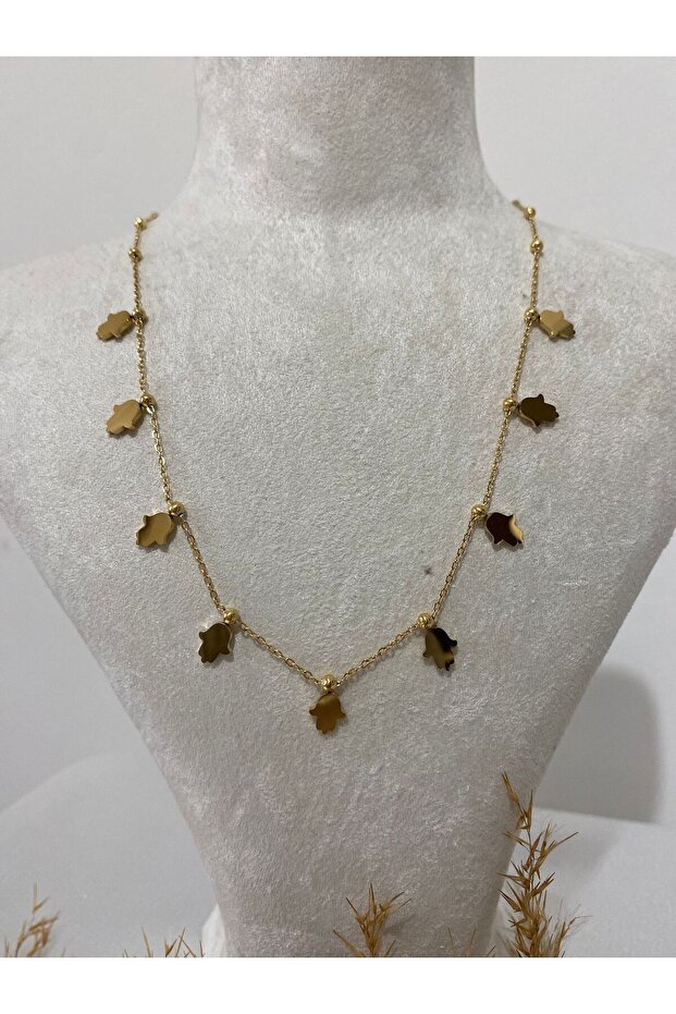 Sıralı Figür Çelik Kolye - 3