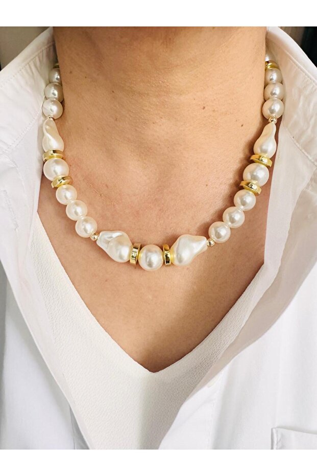 Beads Baroque Pearl Necklace 48 cm