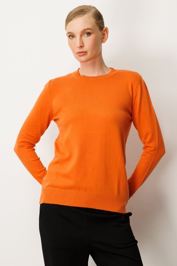 Zero Neck Basic Knitwear Sweater 63500-26K - 1
