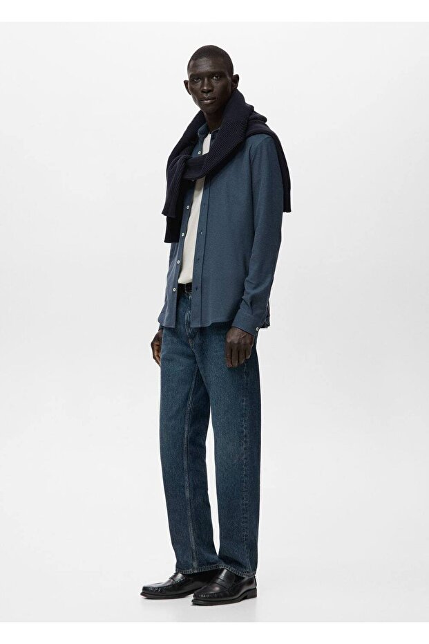 %100 pamuklu slim fit gömlek - 8