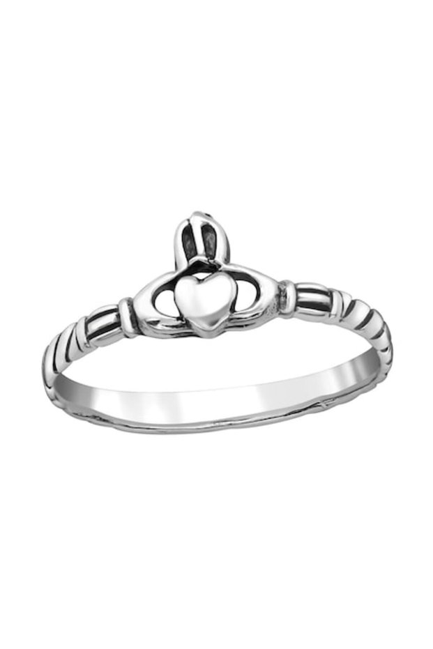 Silver ring, Heart, Size 55, A4S38978