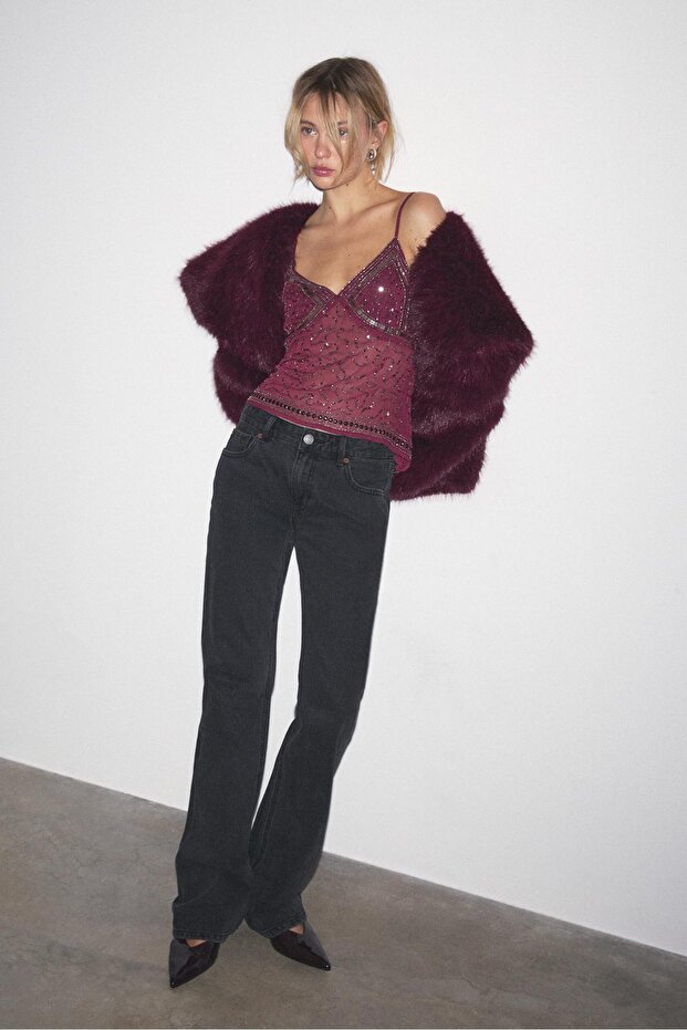 İşlemeli askılı top - 2