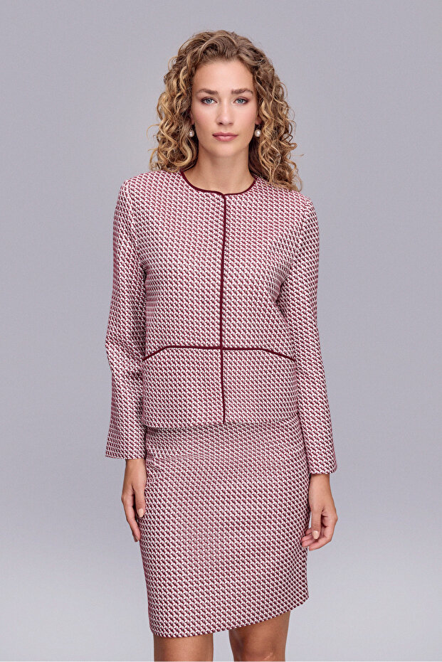 678 جاكيت بنمط هندسي - 3