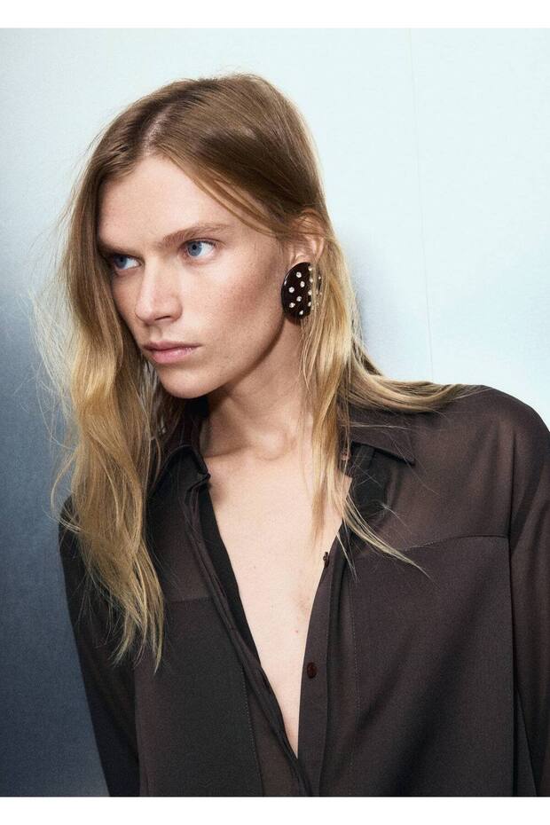 Translucent Patched Shirt