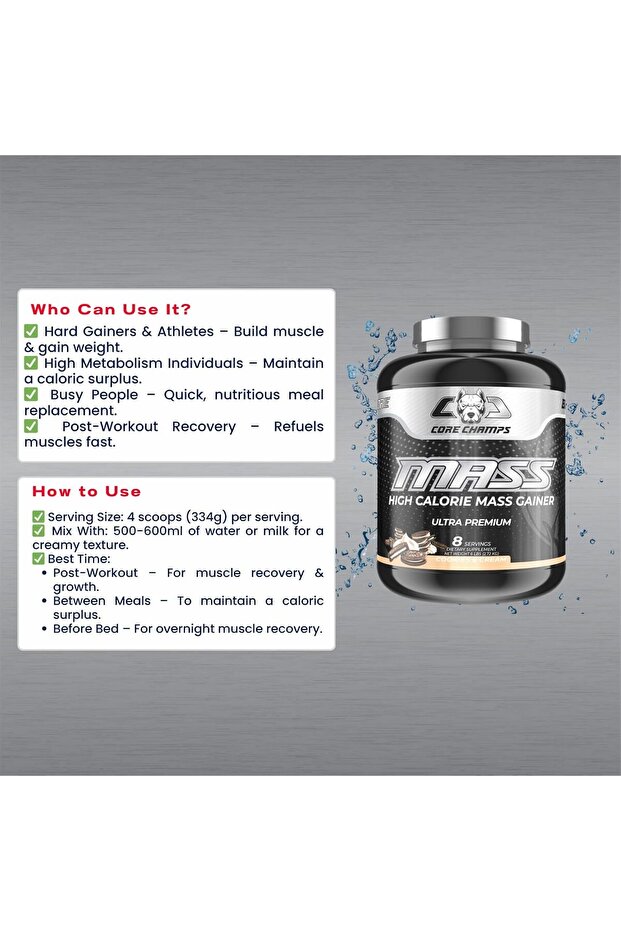 Mass gainer Essential Amino Acids for Strength & Lean Muscle 6lbs Vanilla