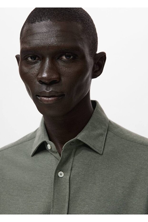 %100 pamuklu slim fit gömlek - 6