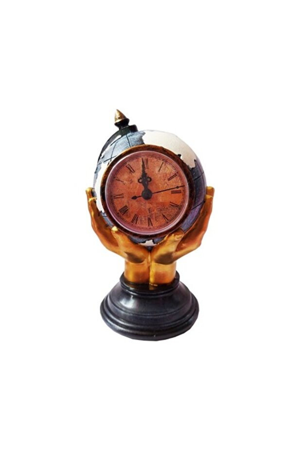 Globe-shaped table clock, 21 cm - 1