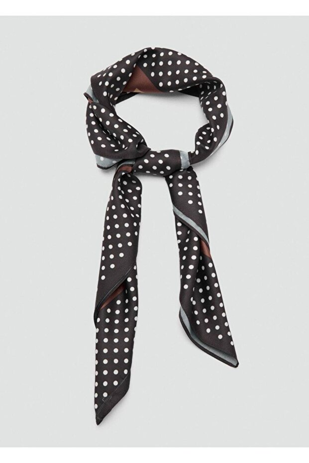 Saten puantiyeli fular - 3